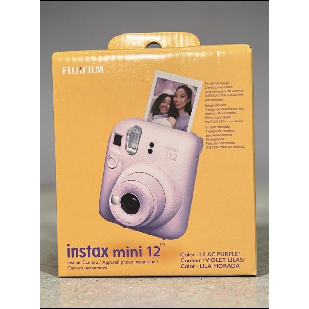 Fujifilm Instax Mini 12 Instant Camera Lilac Purple Automatic Exposure New NIB